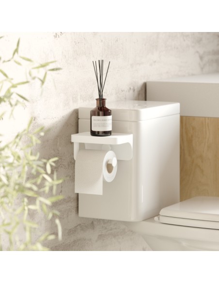 Dérouleur papier toilette Flex Adhésif - Blanc