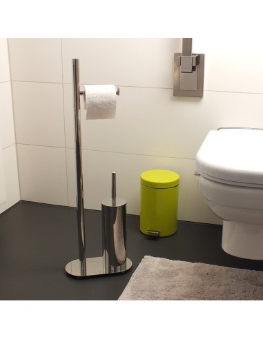 Serviteur WC Lucido - Inox Brillant