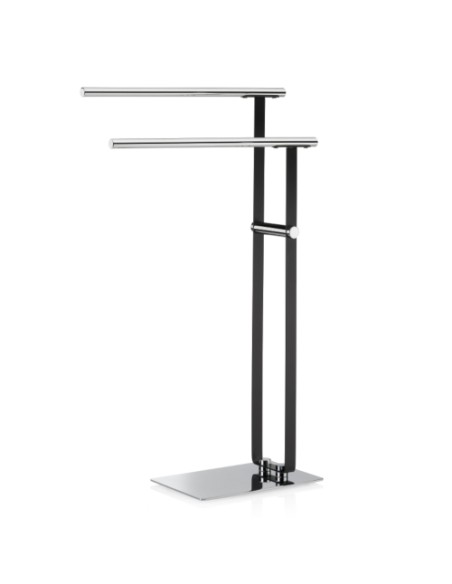Porte Serviette Sur Pied Noir Sirius