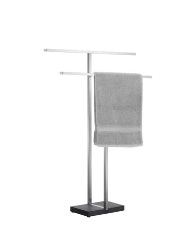 Porte Serviette sur Pied - Menoto - Inox Brossé...