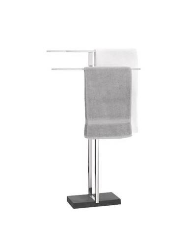 Porte Serviette sur Pied - Menoto - Inox Poli...