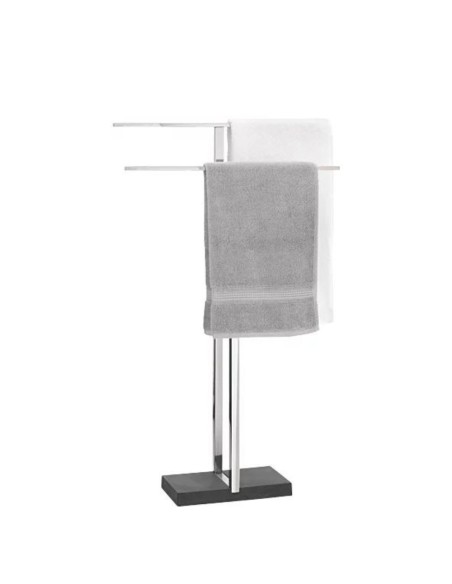 Porte Serviette sur Pied - Menoto - Inox Poli Brillant