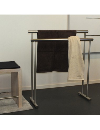 Porte Serviette Sur Pied Priamo 76cm Inox Mat...