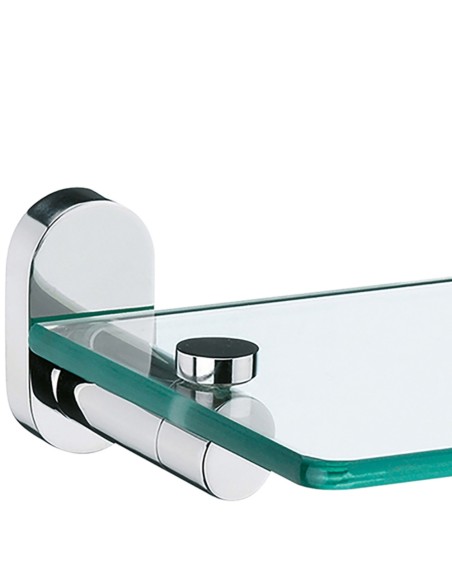 Etagère Salle de Bain Verre - Lucido - A visser ou à Coller