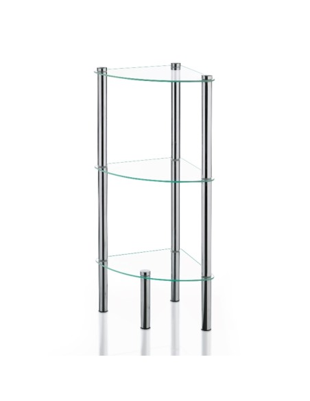 Etagère d'angle en verre Olé de Kela